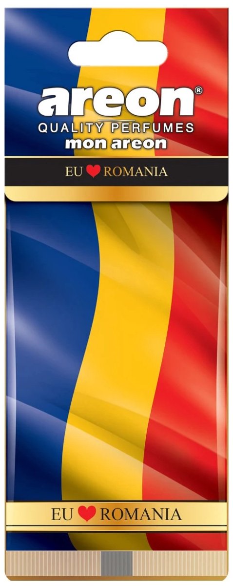 Areon flag Romania-autoluchtverfrissers-pappieren geurganger-frise geur-langdurige werking