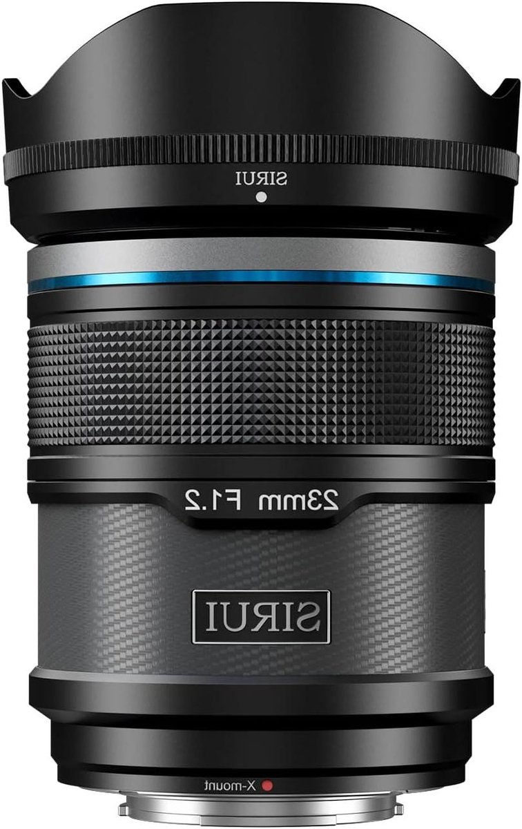 Groothoek Cameralens - Snelle Lens - Portret Fotografie - F1.2 Groot Diafragma - 23mm Brandpuntsafstand - Zwart