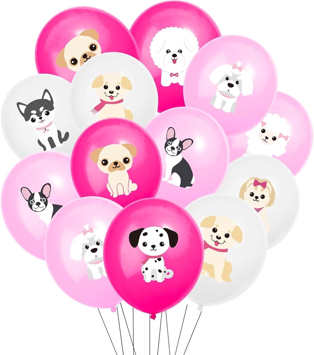 Kleurige ballonnen voor honden - 18 stuks - Perfect voor feesten, verjaardagen en evenementen