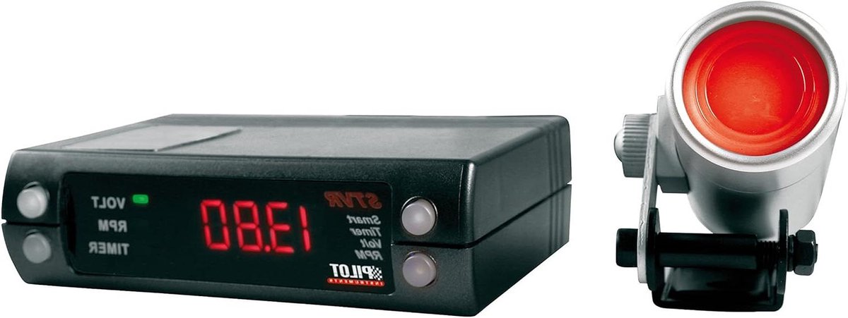 Smart Timer - Dashboard Meter - Voertuig Meten - Digitale Weergave - 20 x 18 x 7 cm - Zwart