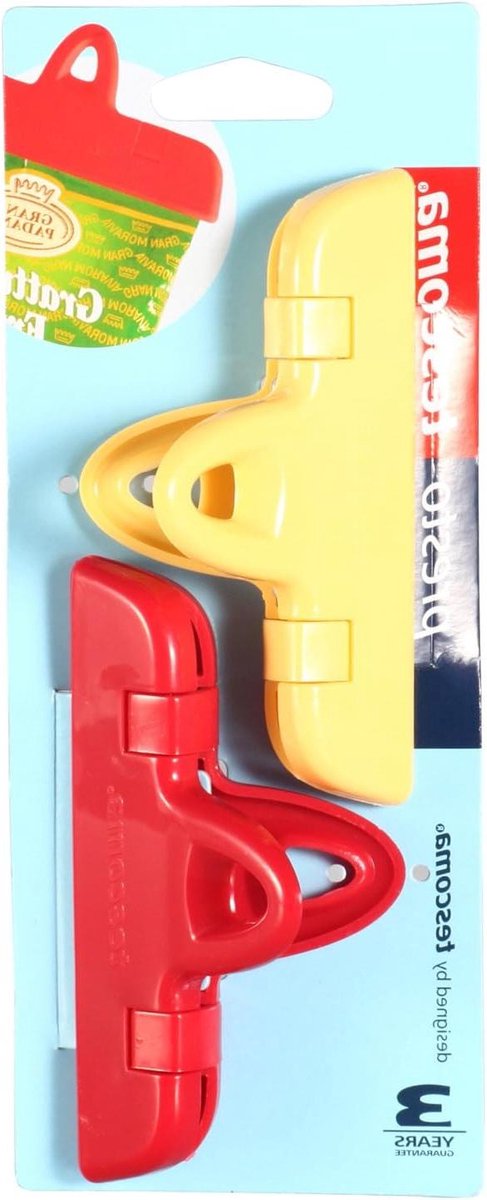 Nietjes Set - Zaksluiters Clips - Voedsel Vers Houden - Robuuste Kunststof - 11 cm - Grijs