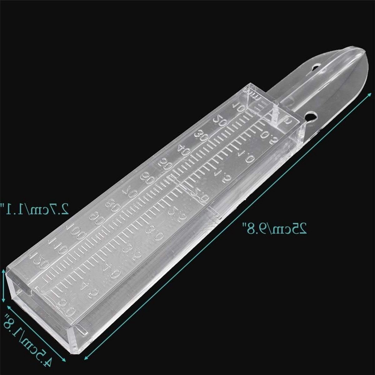 Heldere Regenmeter van 120ml van Kunststof voor Balkon, Tuin en Terras - Nauwkeurige Neerslagmeting, Weerstation Accessoire, Tuin Gereedschap