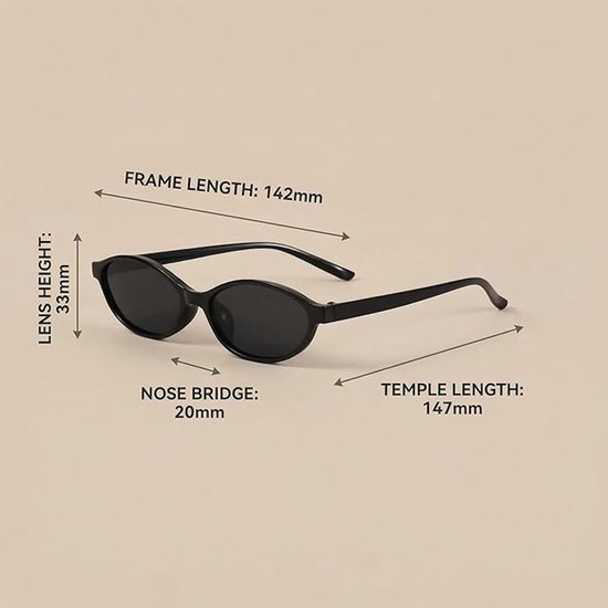 KZQ Set van 3 Retro Ovale Kattenoog Zonnebrillen voor Dames Jaren 90 Trendy Smal Frame UV400 Bescherming Lichtgewicht Tinten voor Auto Strand Feest Buiten van kzq — afbeelding 5