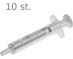 BD Discardit II - Spuit - Spuiten - Injectiespuit - Doseerspuit - Injectiespuit Zonder Naald - 2ml 10 stuks