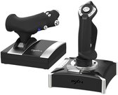 PXN 2119 Pro - HOTAS Flightstick - Throttle & Joystick Set - Realistische Flight Simulator Besturing - Programmeerbare Knoppen - USB - PC - Zwart