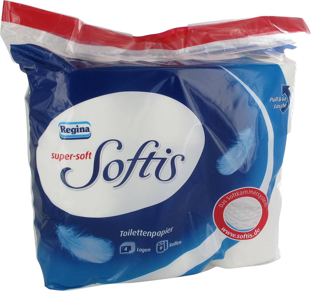 Zacht Toiletpapier - Zachte Rollen - Dagelijks Gebruik - Softkamersysteem - 9 Stuks - Wit