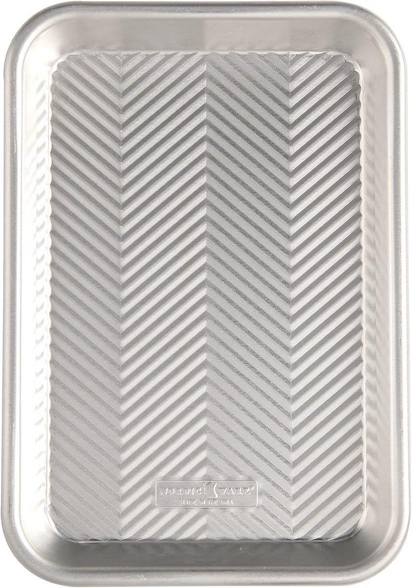 Bakplaat Bakblik Bakken Betere luchtstroom 25 x 18 cm Zilver