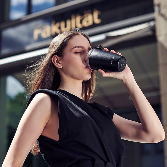 Koffiebeker - Reisbeker Thermos - Koffie Onderweg - Lekvrij en BPA-vrij - 350 ml - Nachtblauw — afbeelding 4