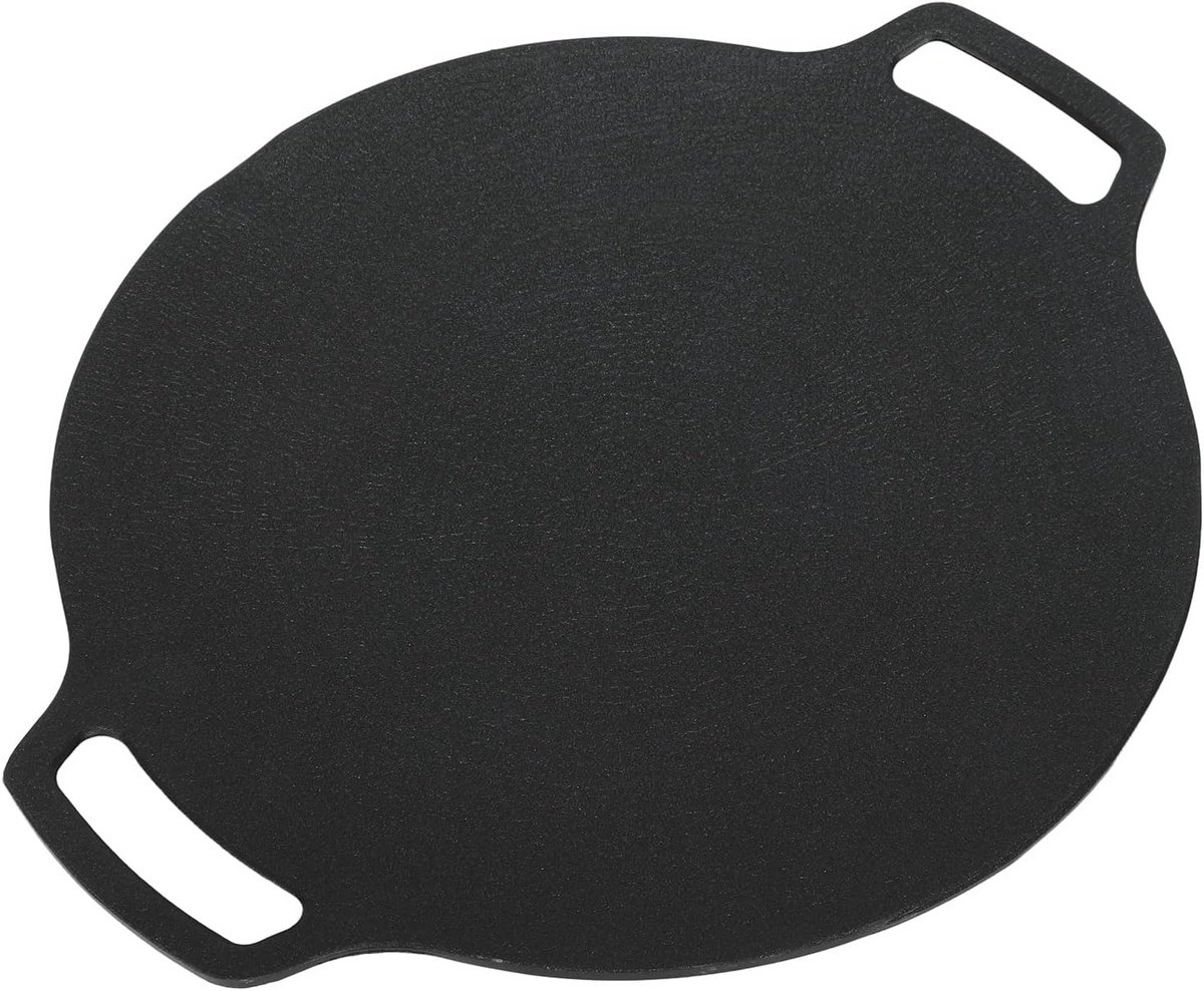 Koreaanse Grillpan - BBQ Bakplaat - Buiten Koken - Niet-klevende Coating - 25CM - Zwart