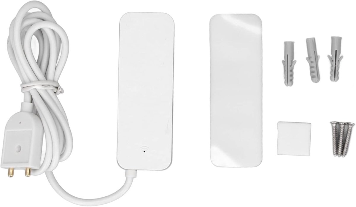 Slimme WiFi Waterlek Melder met App - Overstromingsalarm voor Toilet en Kruipruimte