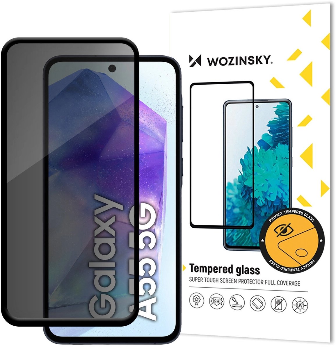 Wozinsky Geschikt voor Samsung Galaxy S25 Plus Screenprotector - Privacy Glass