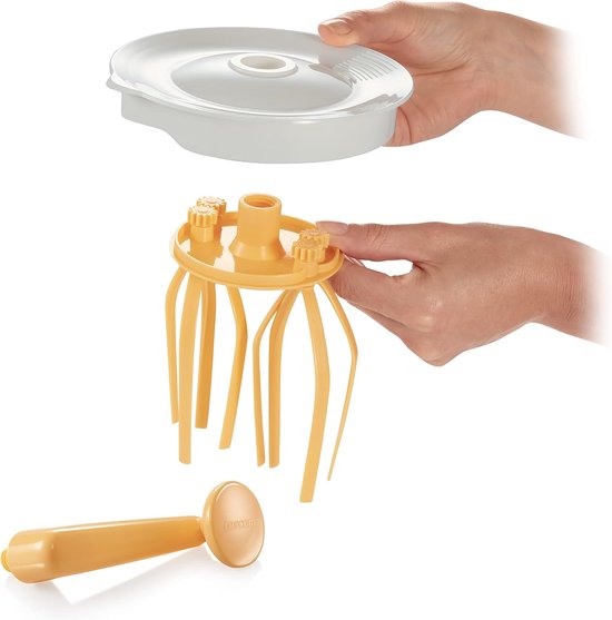Handmixer - Keukenmixer - Beslag Maken - Handmatige Bediening - 1 Liter - Wit — afbeelding 2