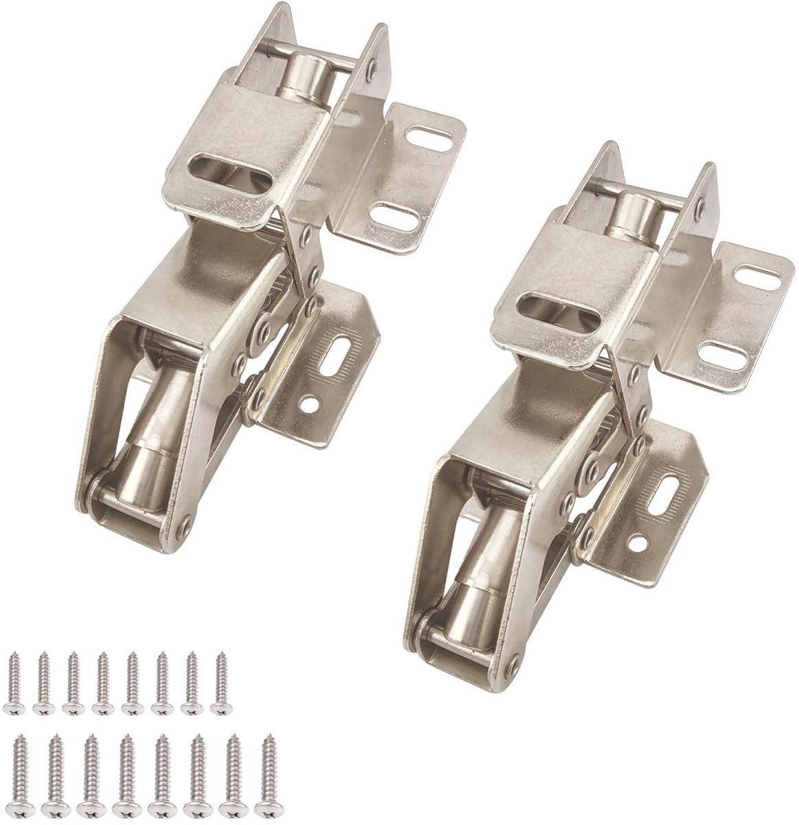 Dailygoods- Kastscharnieren 90° - Verstevigd Staal - Set van 2 - Flexibel - Voor Keuken/Caravan - Corrosiebestendig - Deurscharnieren
