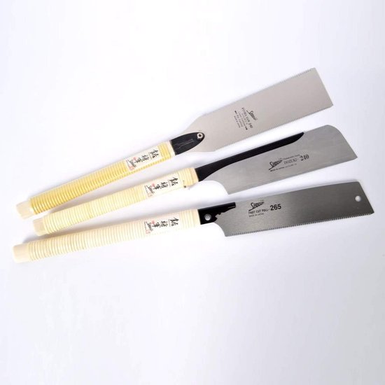 Set van 3 Traditionele Japanse Zagen 240mm voor Houtbewerking van Saegemans — afbeelding 4