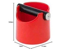 Uitklopbak Basis - Koffiedik Bak - Espresso Reinigen - Vaatwasserbestendig - Ø 119x102 mm - Rood
