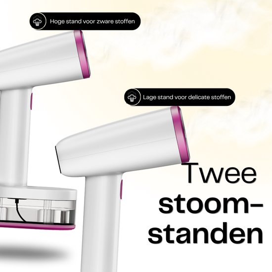 Kledingstomer - In 20 Sec. warm & binnen 2 minuten klaar - 2 Stoomstanden - Inclusief Gratis reistas - 1600W - Stoomapparaat stomer Kleding - Steamer - Handstomer