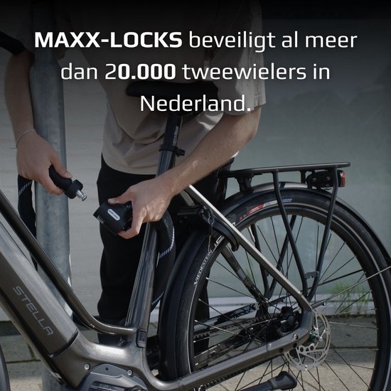 Maxx-Locks Twizel Kettingslot - Art 2 Fietslot - Ketting van Gehard Stalen Schakels - Slot met ART keurmerk - Geschikt voor Electrische Fiets en Fatbike - 85 cm van Maxx-Locks — afbeelding 5