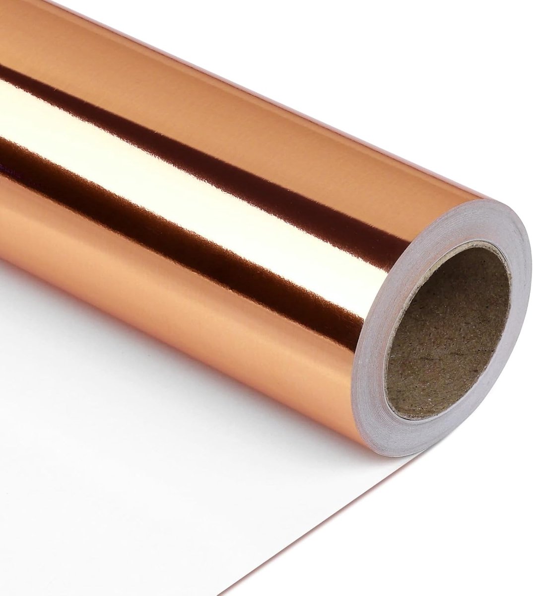 Inpakpapier Spiegelbruin - Effekleurig Papier - Geschenken Verpakken - Metalen Glans - 10 Meter - Bruin