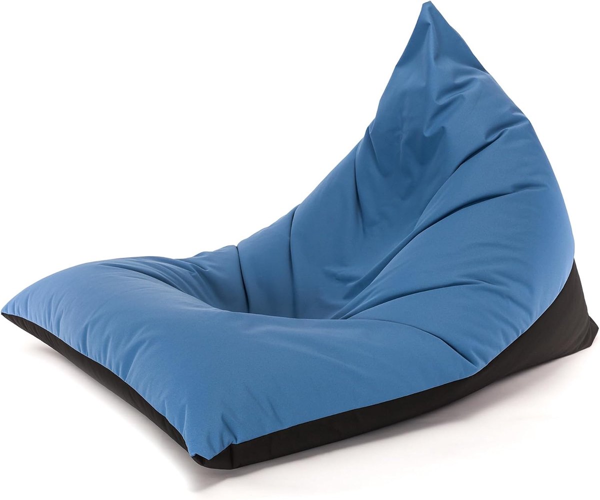 Zitzak vloerkussen - Zitpouf buiten - Buiten ontspannen - Volledig waterdicht - 150 x 100 cm - Grijs