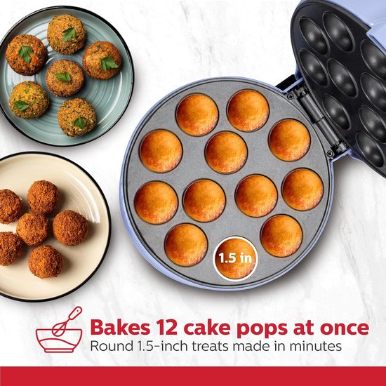 Cakepop Maker - Cupcake Apparaat - Feestjes Bakken - 12 Stuks Tegelijk - 20.6 x 25.4 cm - Lavendel — afbeelding 4