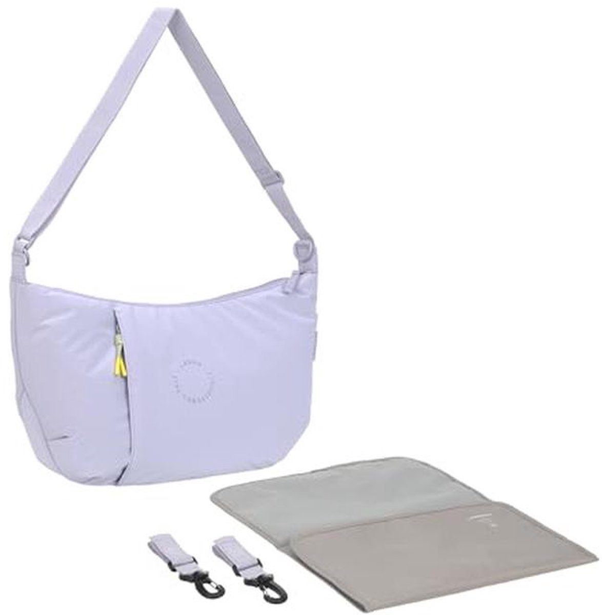 Luiertas met kussen - Baby verzorgingstas - Baby verzorgen - Waterafstotend design - 46 x 7 x 28 cm - Paars