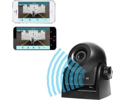 Achteruitrijcamera Draadloos - Parkeercamera Wifi - Veilig Parkeren - Magnetische Voet - IP68 Waterdicht - Zwart