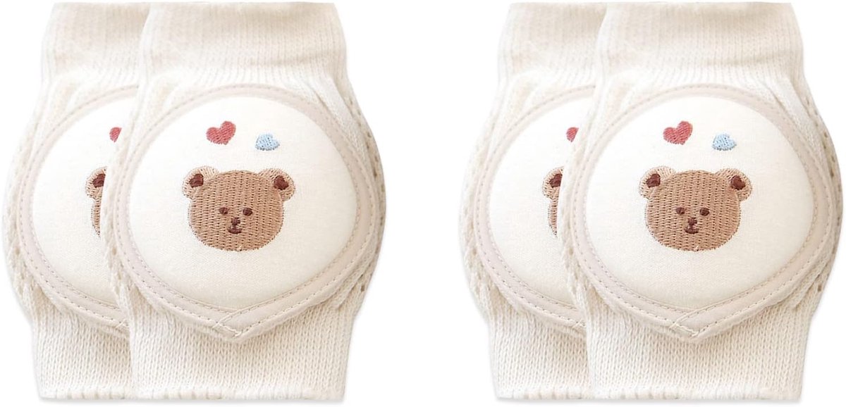 Baby kniebeschermers - Kruipbeschermers - Baby's beschermen - Extra dikke padding - 2 paar - Multicolor