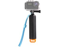 Waterdichte monopod met drijvende handgreep geschikt voor GoPro Hero 13/12/11/10/9/8/7/6/5/4/3+/Session, accessoire voor het bevestigen van de actiecamera tijdens snorkelen, duiken en andere watersporten, oranje.
