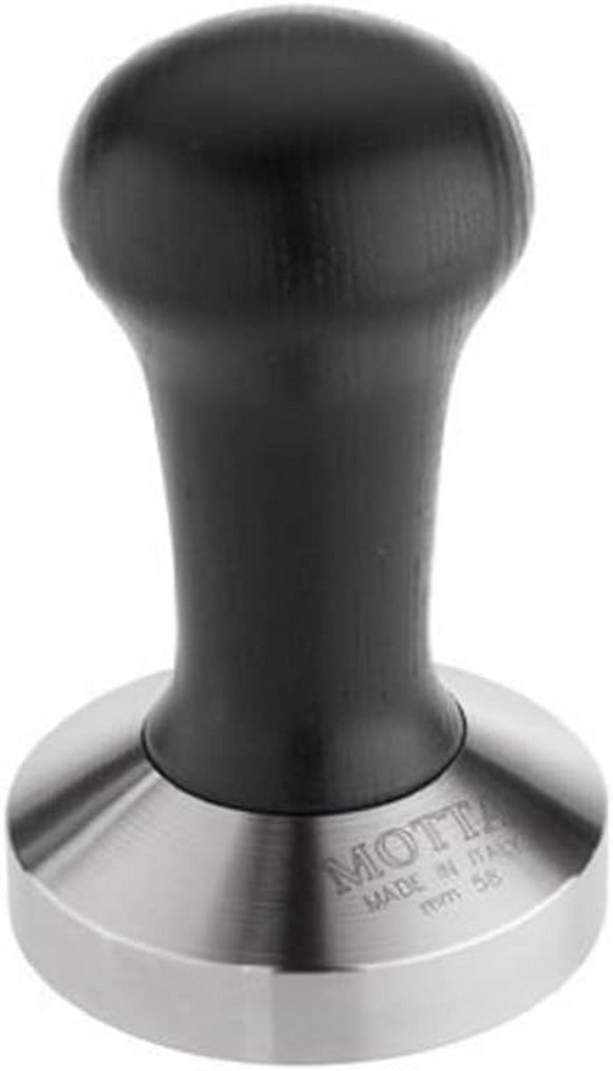 Koffie Tamper Espresso Aandrukker Perfecte Espresso Vlakke Bodem 58 mm Zwart Hout