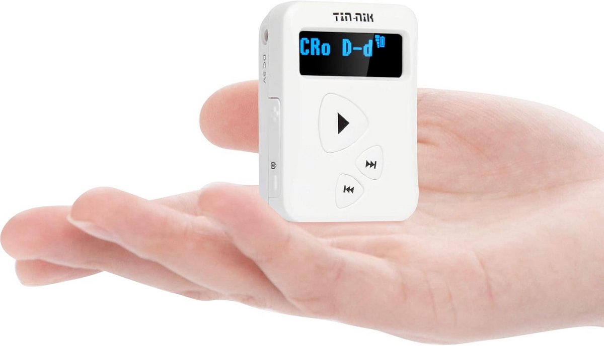 Draagbare Radio - Digitale Ontvanger - Muziek Luisteren - Oplaadbare Batterij - 27 Gram - Zwart