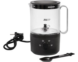 Elektrische Melkopschuimer - 4-in-1 Apparaat - Koffie Specialiteiten Maken - Snel Warme Koude Schuim - 300 ml Capaciteit - Zilver