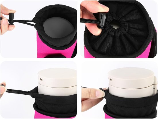 Neopreen Flessentas voor 40 oz Flessen - Draagtas met Schouderriem en Handriem - Perfect voor Reizen, Wandelen en Kamperen — afbeelding 3