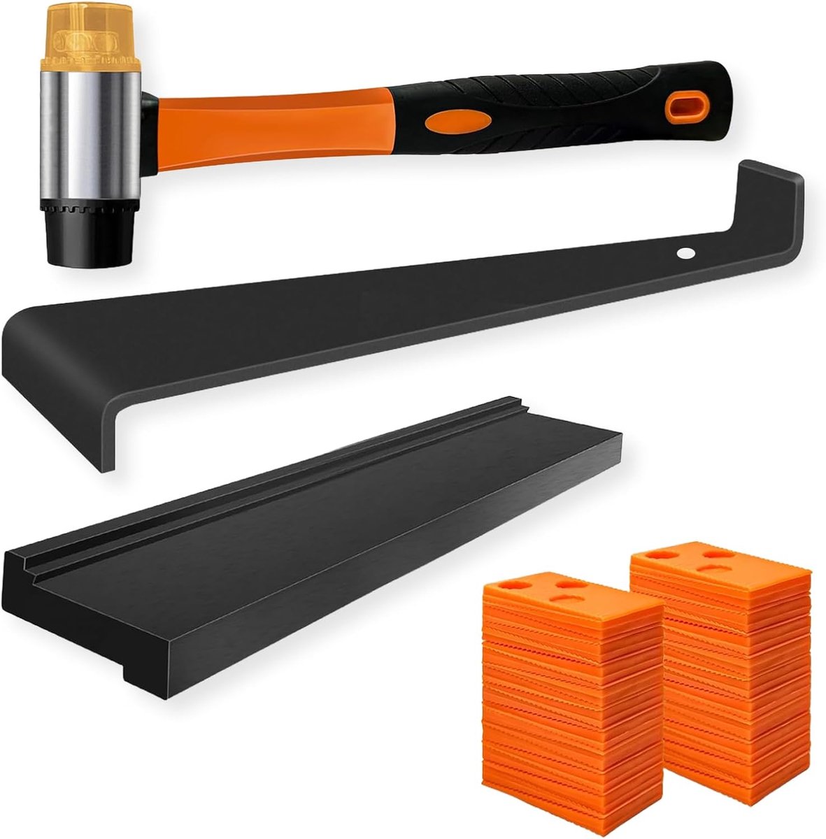 Laminaatvloer Installatieset - Vloer Leg Gereedschap - Vloeren Plaatsen - 4-in-1 Set - 40