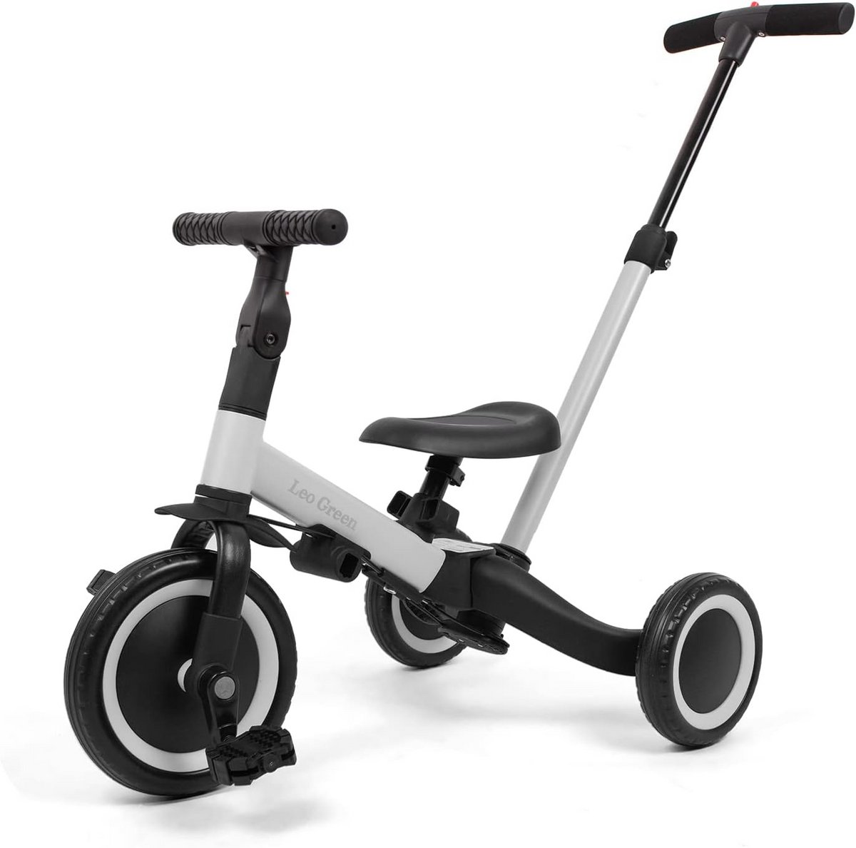 Kinder driewieler Loopfiets Leren fietsen 4-in-1 ontwerp Tot 25 kg Grijs