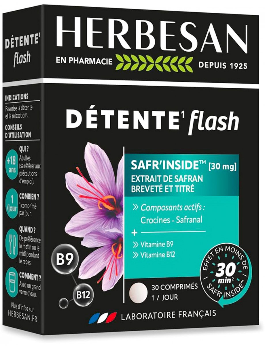 Herbesan Détente Flash 30 tabletten