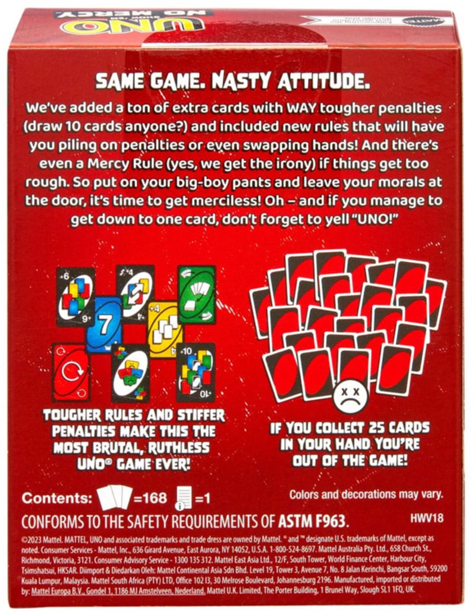 Mattel Games UNO Toon Geen Genade - UNO No Mercy - Kaartspel — afbeelding 15