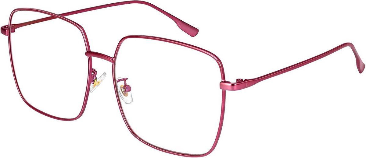 Blauw Licht Bril - Computer Bril - Scherm Tijd - Metaal Frame - Unisex - Clear