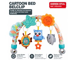 Baby Speelboog met Clips – Verstelbaar Activiteitenspeelgoed & Baby Mobiel – Voor Wieg, Box & Kinderwagen – Vanaf 0+