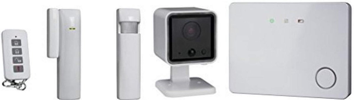 Draadloos Alarmsysteem - Bewakingssysteem - Huis Beveiligen - Automatische Melding - Tot 110 dB - Wit