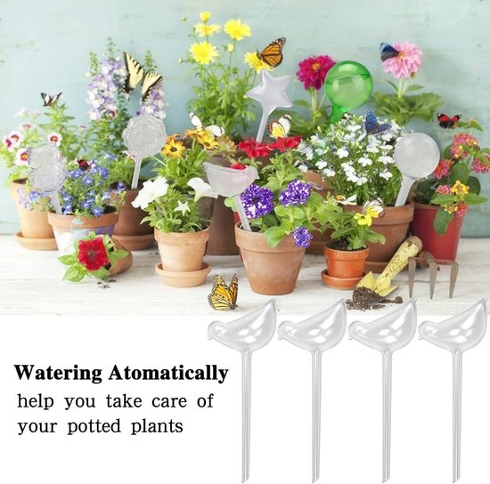 Bewateringsbollen Planten - Dorstballen Bloemen - Automatisch Water Geven - Grote Capaciteit - 4 Stuks - Transparant — afbeelding 4