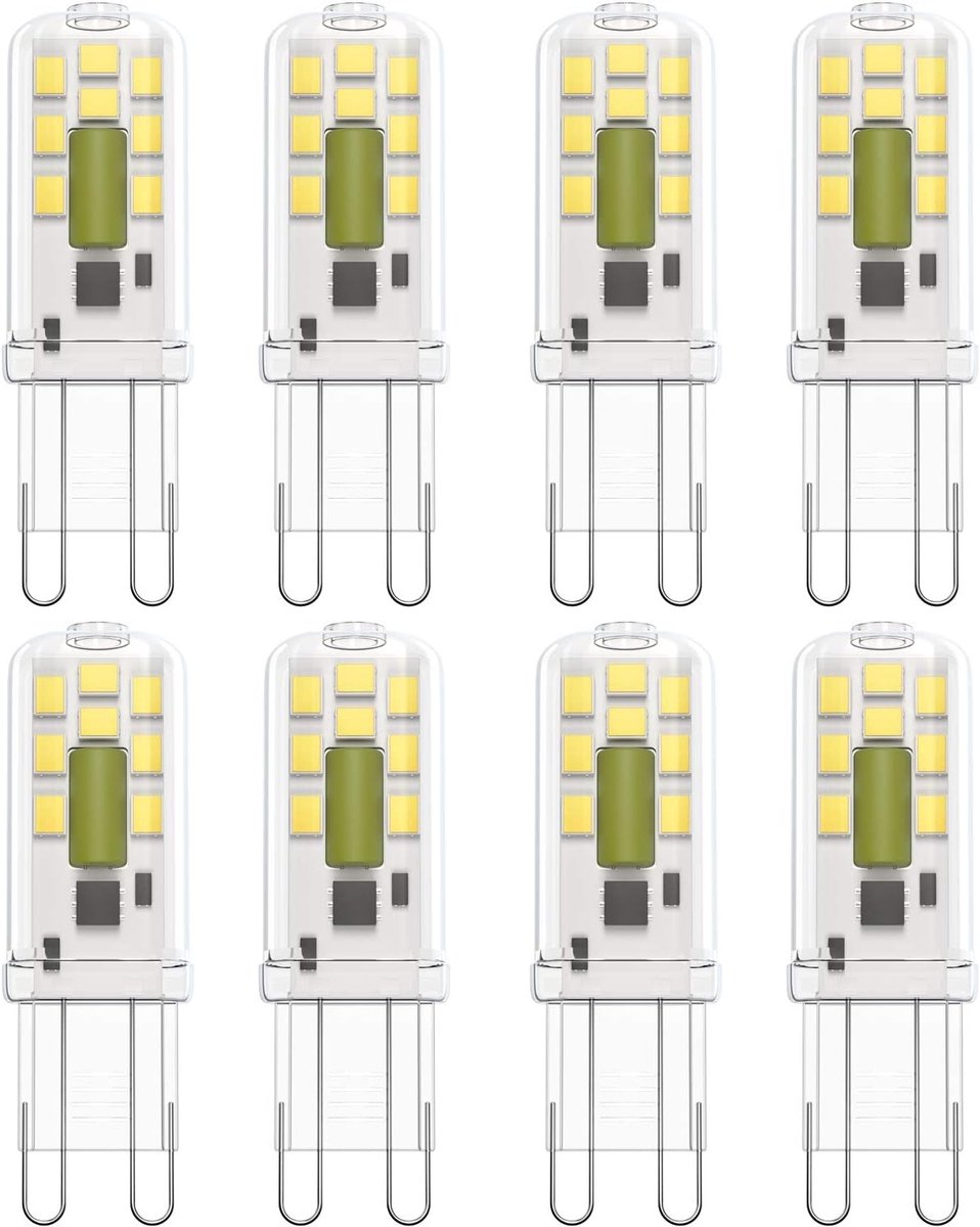 LED-lamp G9 - Energiezuinig licht - Thuisverlichting - Lange levensduur - 8 stuks - Koud wit