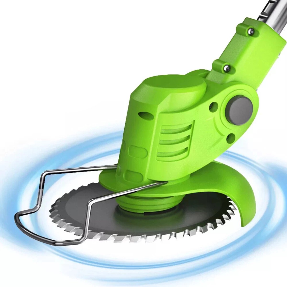 Green-Power Lithium-ion Grasmaaier – Compacte Multifunctionele Grasmaaier voor Thuisgebruik – Oplaadbaar Handgereedschap voor het Snoeien van Takken en Gazon – D-vormig Handvat – Accuduur van 45-60 minuten – Telescopische Handgreep – foto 7