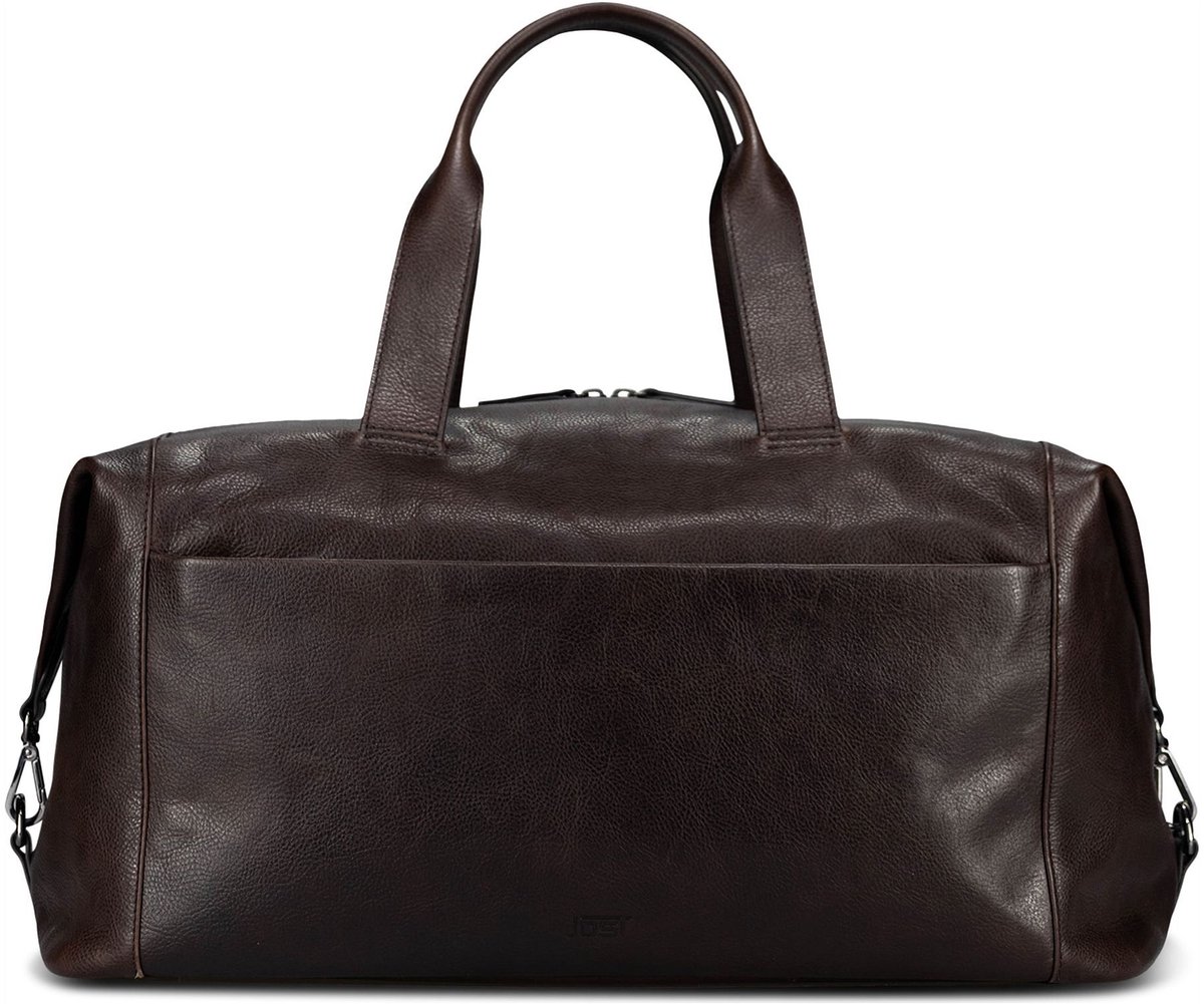 JOST Leren reistas London Travel Bag Brown donkerbruin