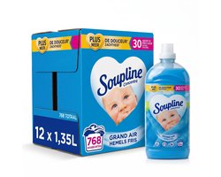 Soupline Hemels Fris Geconcentreerde Wasverzachter - 12x56 Wasbeurten - Voordeelverpakking