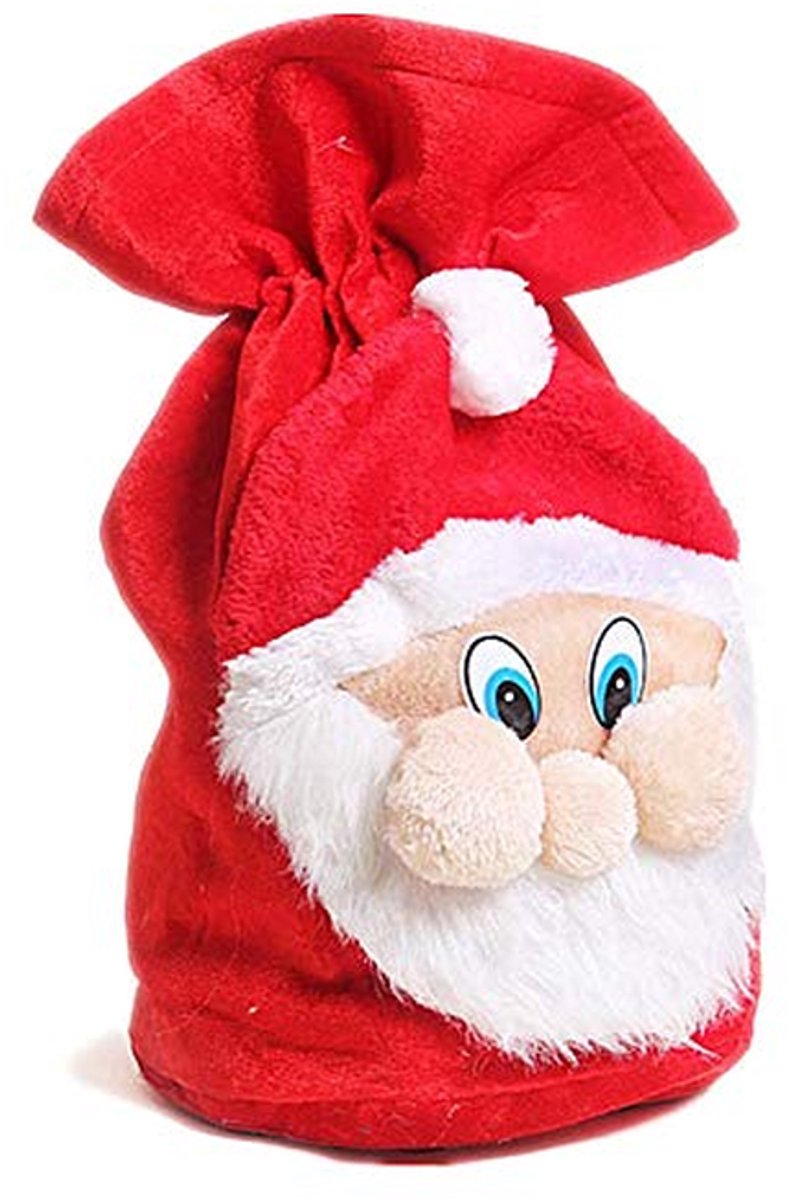Kerstmanzak Geschenktas - Grote Kerstzak - Cadeaus Vullen - Gemaakt van fluweel - 50x37cm - Geel