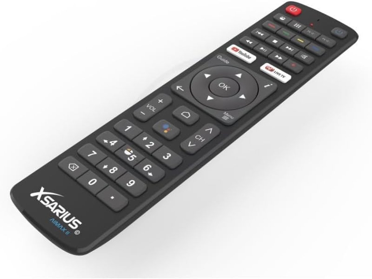 Smart TV Afstandsbediening - Universele Controller - Media Bedienen - Google Spraakbesturing - 10 Meter Bereik - Zwart