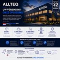 Bedrijfsprofiel van Allteq met informatie over hun 20-jarige ervaring en kernwaarden als Nederlands merk.