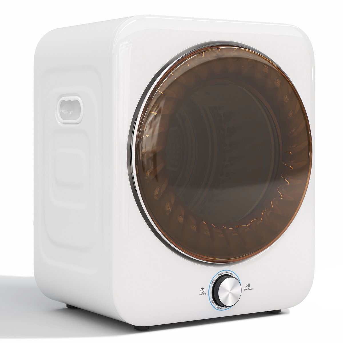 RAYOFIwasdroger – Wand- of staand model – 8 programma's – Capaciteit: 3 kg – Gemaakt van ABS en staal – 1350 watt zuigkracht met 8 programma's en een NTC-sensor, geluidsniveau vanaf 65 dB – Afmetingen: 53,5 x 42 x 65 cm – Wit