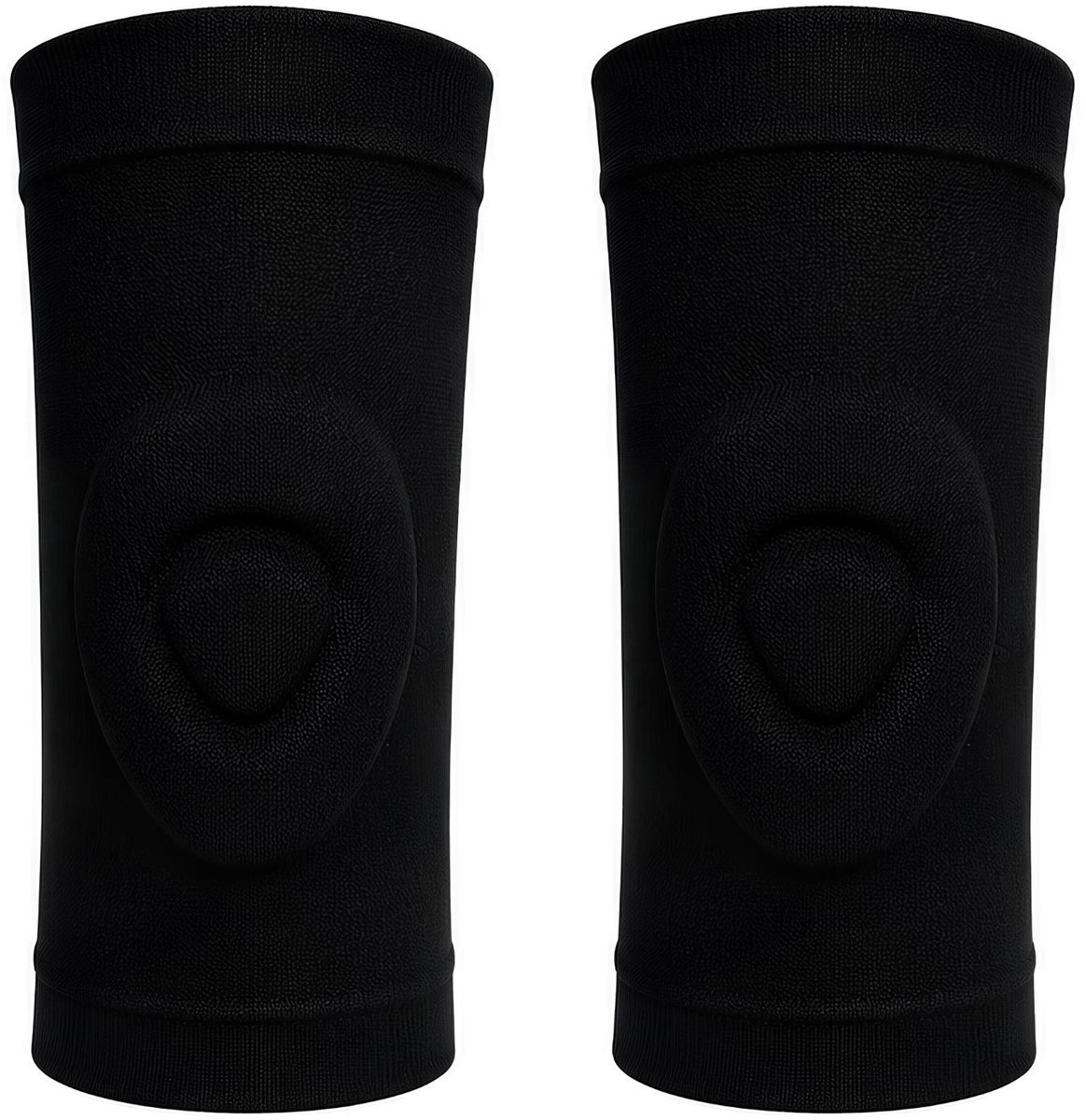 Dancer Dancewear - kniebeschermers met siliconen gel voor dans - zwart - volwassenen - maat L