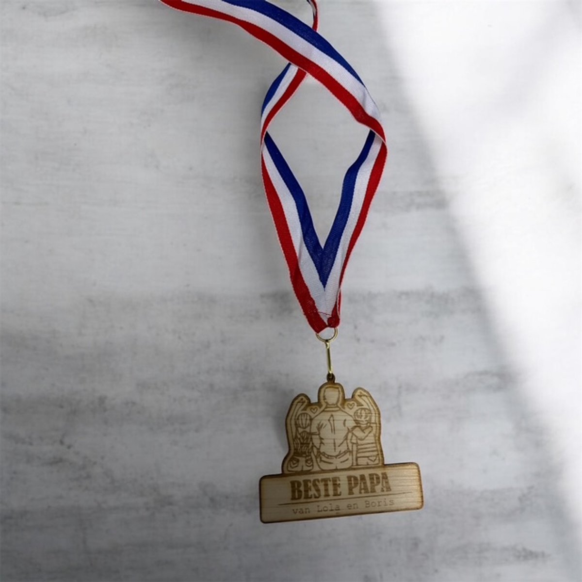 Vaderdag medaille voor de liefste papa
